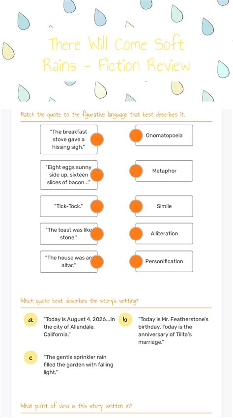 There Will Come Soft Rains Test Review Flashcards 